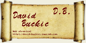 David Buckić vizit kartica